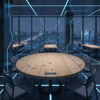 Аренда Стол Вольтер d1200 сосна в ресторане «D.O.M» — ART SPACE