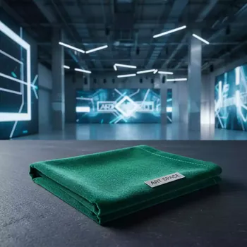 Аренда Салфетка бархатная зеленая Илер в Omega Sirius — ART SPACE