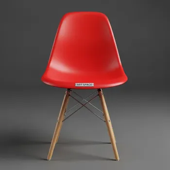 Аренда Стул дизайнерский Eames стиль DSW металл red в Imeretinskiy Hotel — ART SPACE