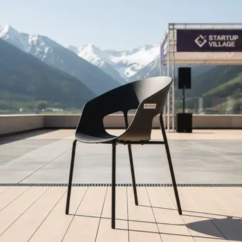 Аренда Стул дизайнерский Elegans графит черный металл в Skypark Sochi — ART SPACE