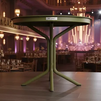 Аренда Стол пластиковый Sky Table Ø105 оливковый 1050х740 мм в Red Arena — ART SPACE
