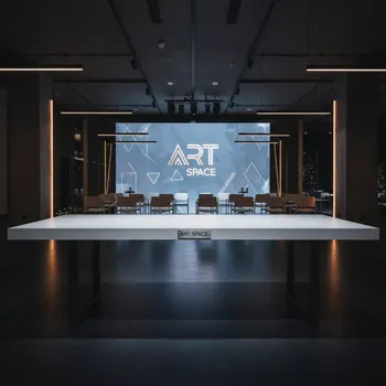 Аренда Стол банкетный Wood white в казино «Сочи» — ART SPACE