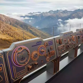 Аренда Набор бизибордов Колобок на площадке Rosa Peak (2320м) — ART SPACE