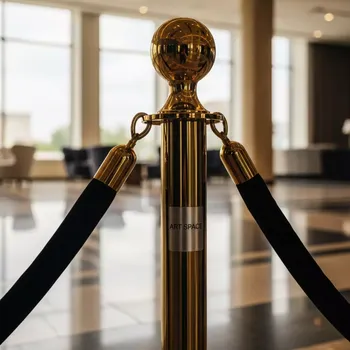 Аренда Стойка ограждение с канатом Barrier Gold в отеле «Богатырь» — ART SPACE