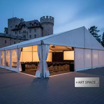 Аренда Шатер двухскатный 25х15 в отеле «Богатырь» — ART SPACE