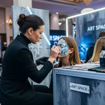 Аренда Аквагрим новогодний в конгресс-холле отеля Жемчужина — ART SPACE