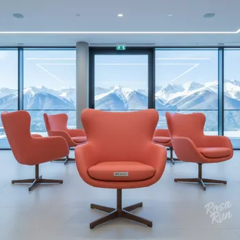 Аренда Чехол на стул Eames E07 кожзам коралл в Golden Tulip Rosa Khutor — ART SPACE