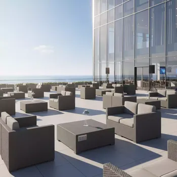 Аренда Комплект мебели пластиковой Orlando 140 Ibiza в гранд-отеле «Жемчужина» — ART SPACE