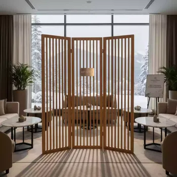 Аренда Ширма Fold classic натуральный цвет в Green Flow Hotel — ART SPACE