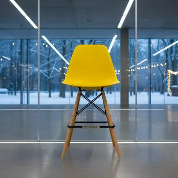 Аренда Стул барный Eames желтый в парке «Ривьера» — ART SPACE