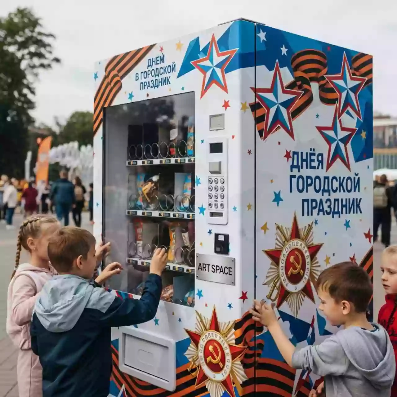 Аренда Автомат с игрушками День Победы