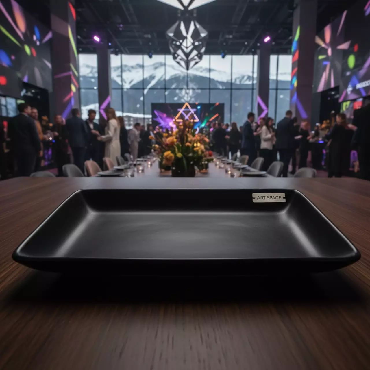 Аренда Блюдо прямоугольное черное 26х11 см в Rixos Krasnaya Polyana — ART SPACE