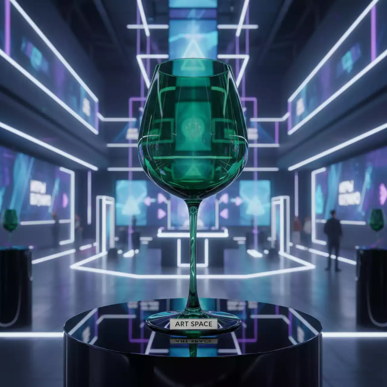 Аренда Бокал Верона изумрудный 550 мл в Alpha Sirius — ART SPACE