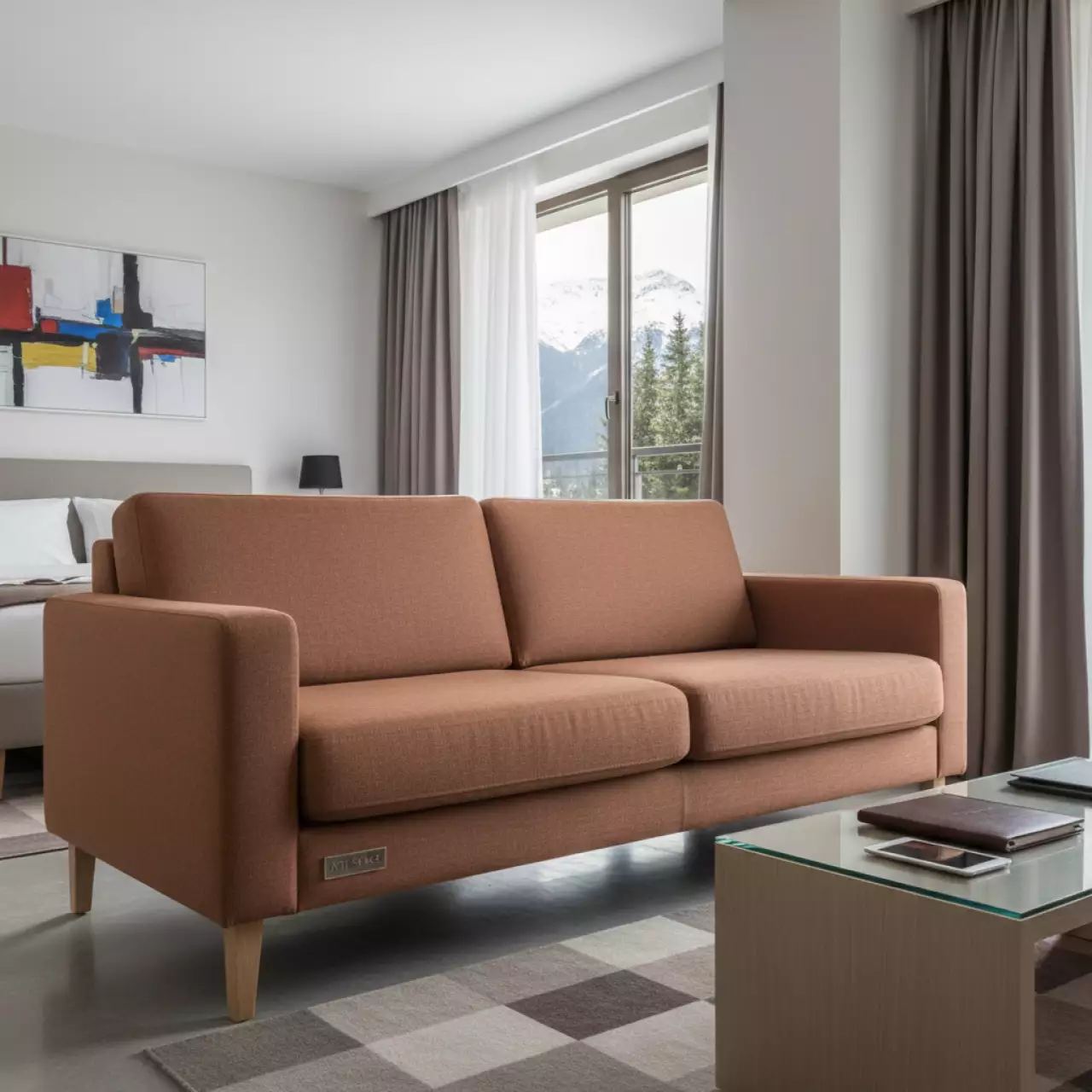 Аренда Диван 2 местный капучино DECO