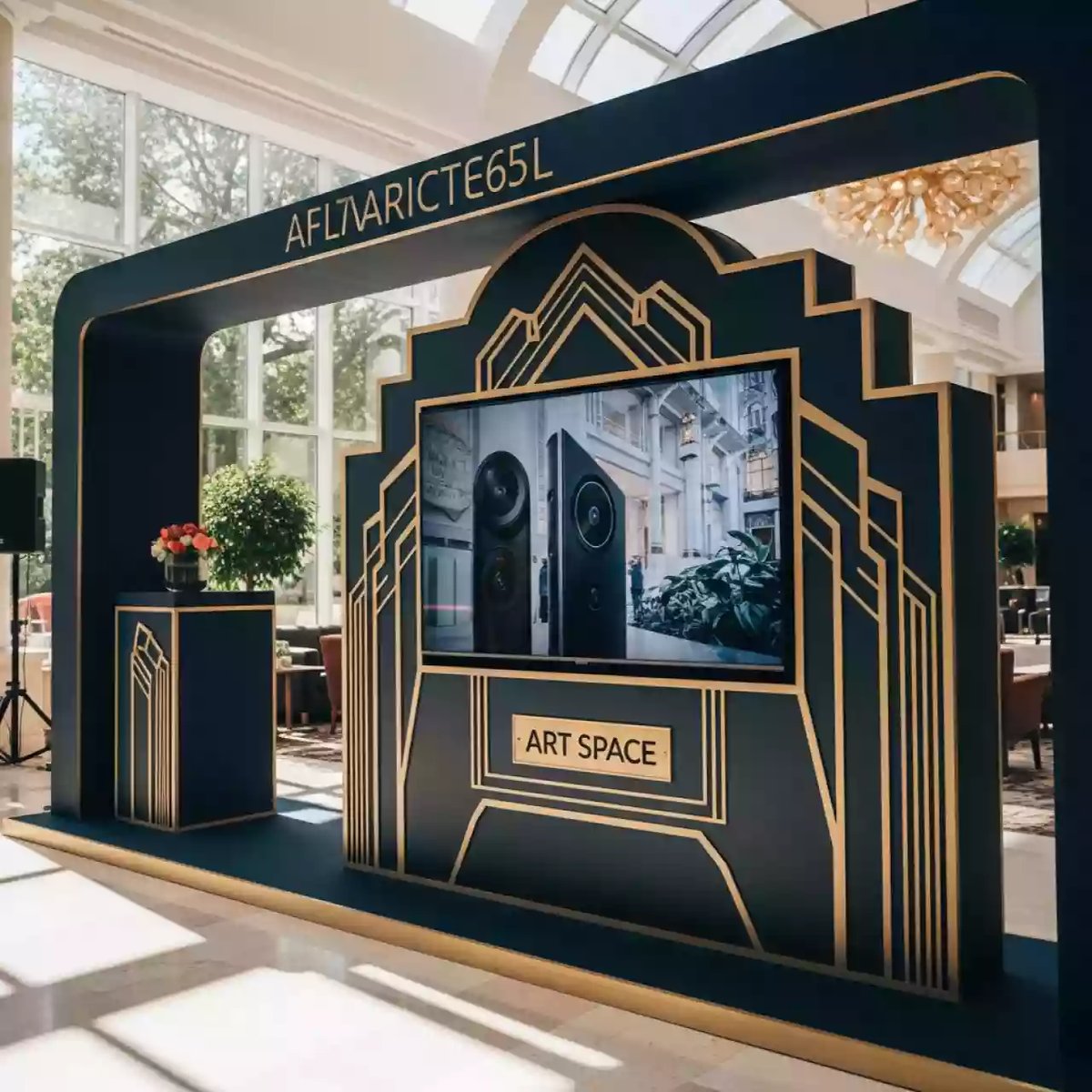 Аренда Экспостенд с ТВ 65 дюймов в Mövenpick Hotel