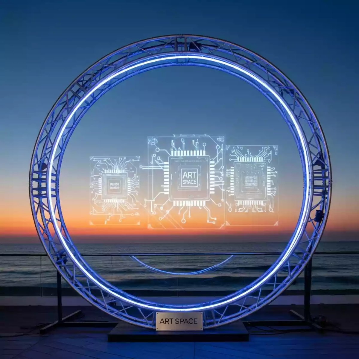 Аренда Ферма круглая Prolyte H40V R500 8 м из 8 секций на пляже «Мандарин» — ART SPACE