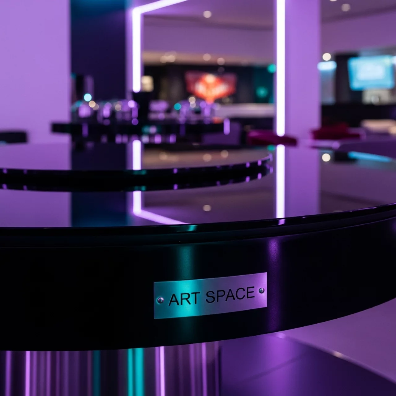 Аренда Фуршетный стол Carosello Nero Vetro в Mövenpick Hotel — ART SPACE