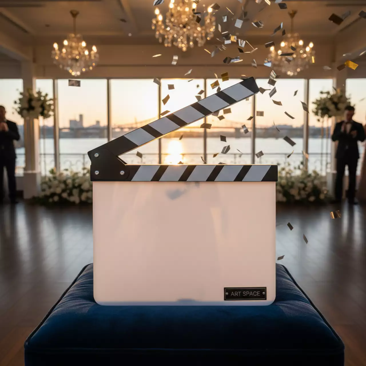 Аренда Хлопушка Green Bean Clapperboard 03 белая на теплоходе «Дагомыс» — ART SPACE