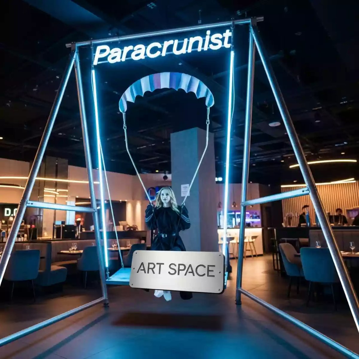 Аренда Качели "Парашютист" в ресторане «D.O.M» — ART SPACE