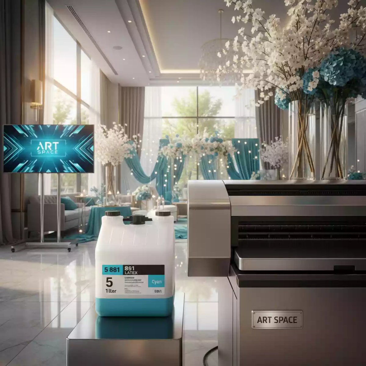 Аренда Картридж с латексными чернилами HP 881 Latex голубой 5 л в Karat Resort — ART SPACE