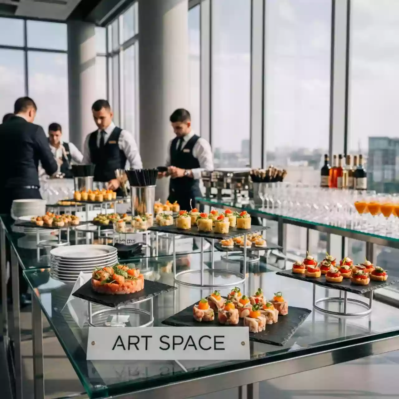 Аренда Кейтеринг на Новый год в МФК «Горный» — ART SPACE