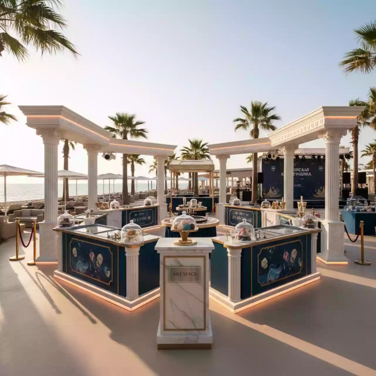Аренда Кулинарное казино мороженое в пляжном клубе Del Mar — ART SPACE