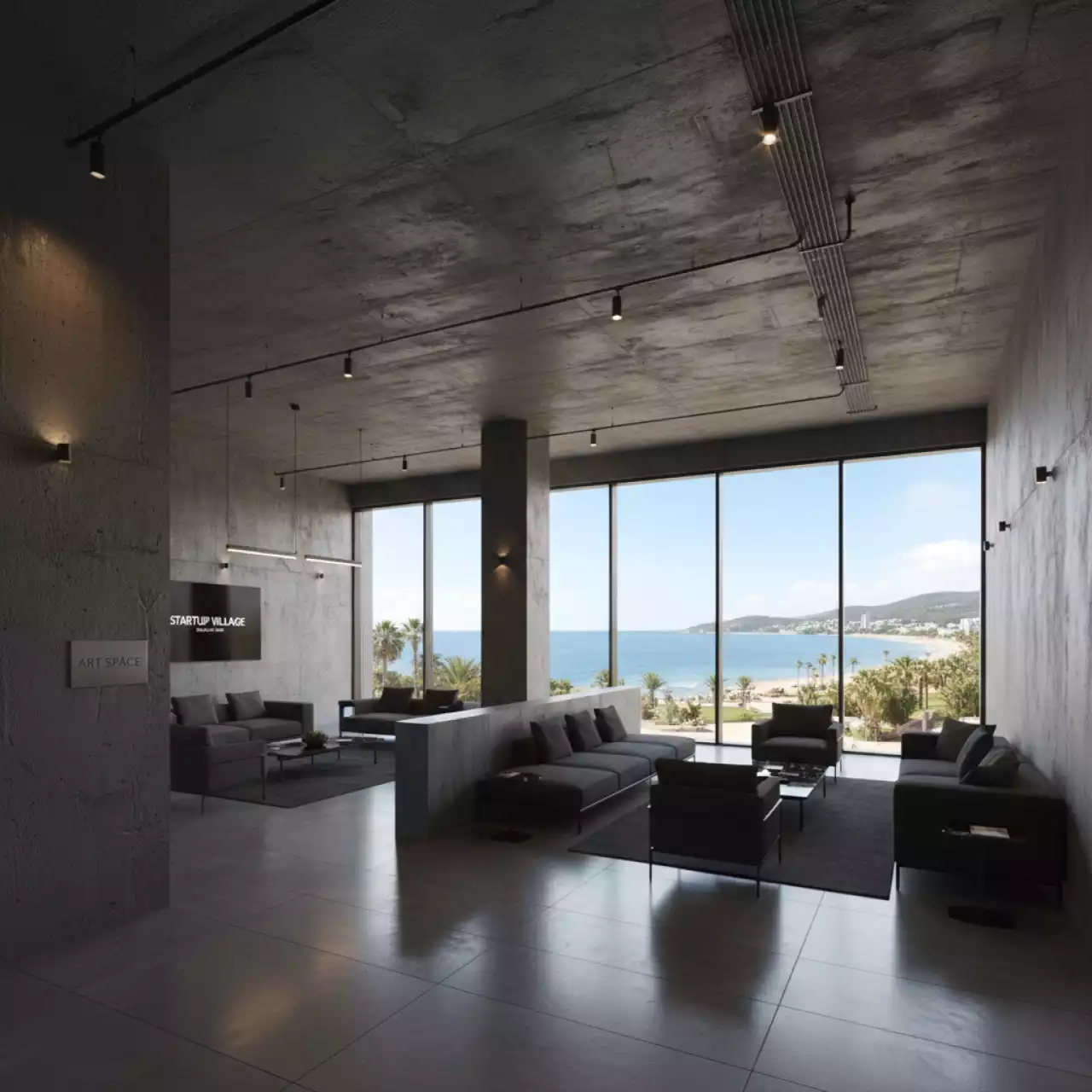 Аренда Лофт темно серый в City Park Hotel Sochi — ART SPACE