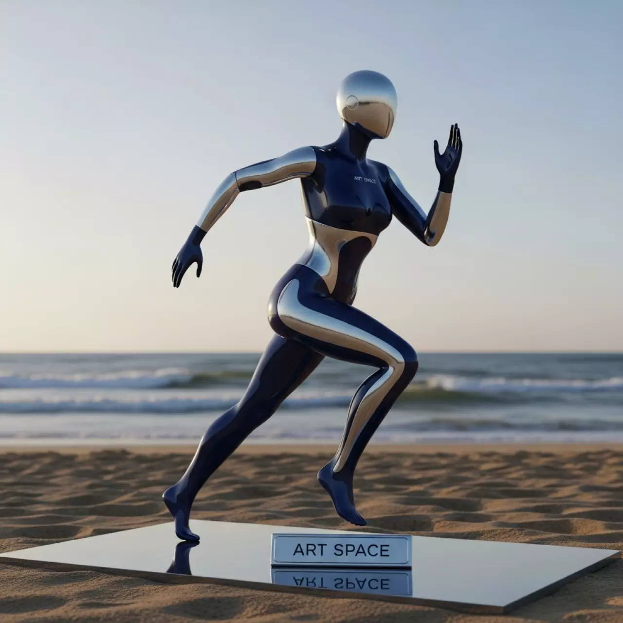 Аренда Манекен женский спортивный "Бегунья" на пляже «Мандарин» — ART SPACE