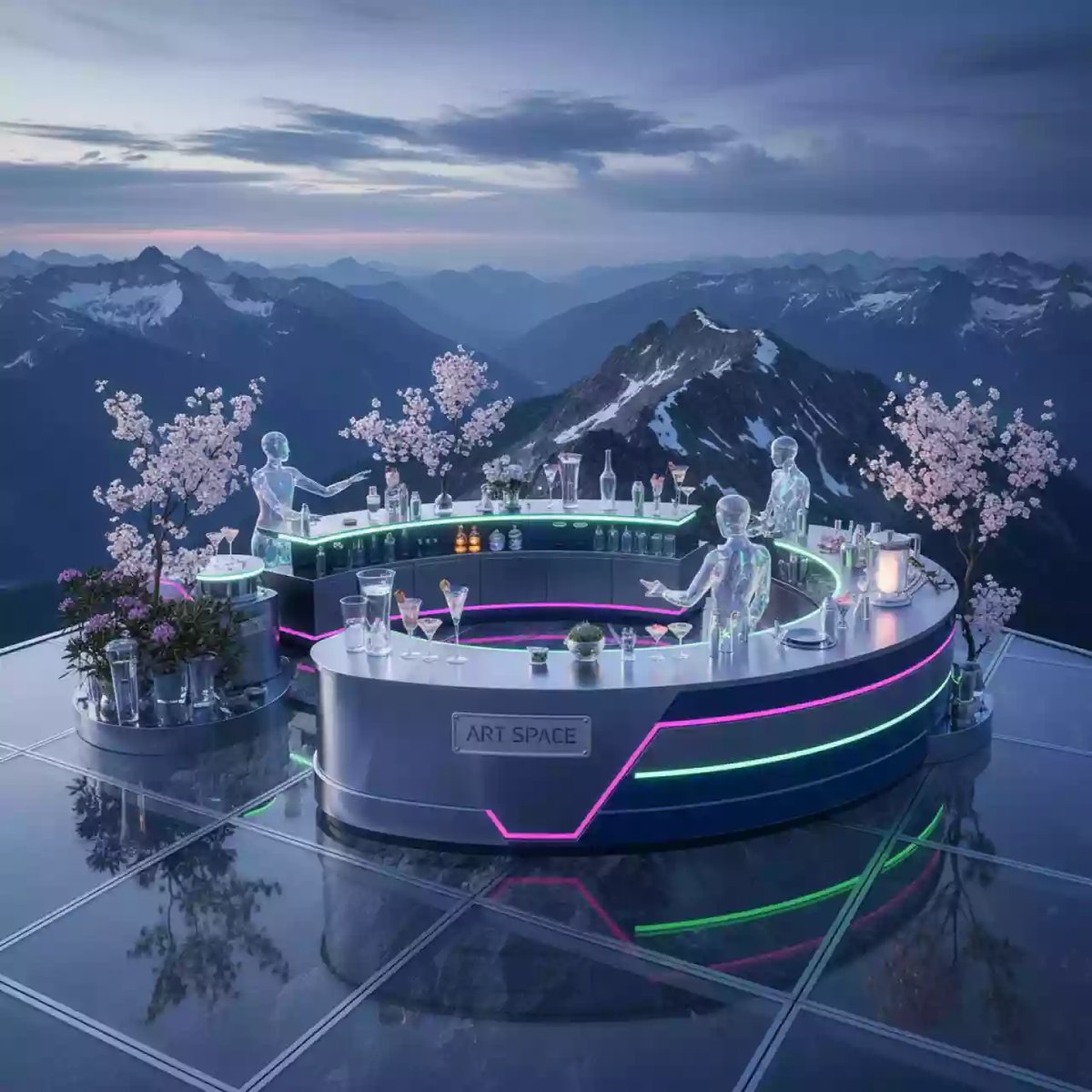 Аренда Мастер класс по коктейлям на площадке Rosa Peak (2320м) — ART SPACE