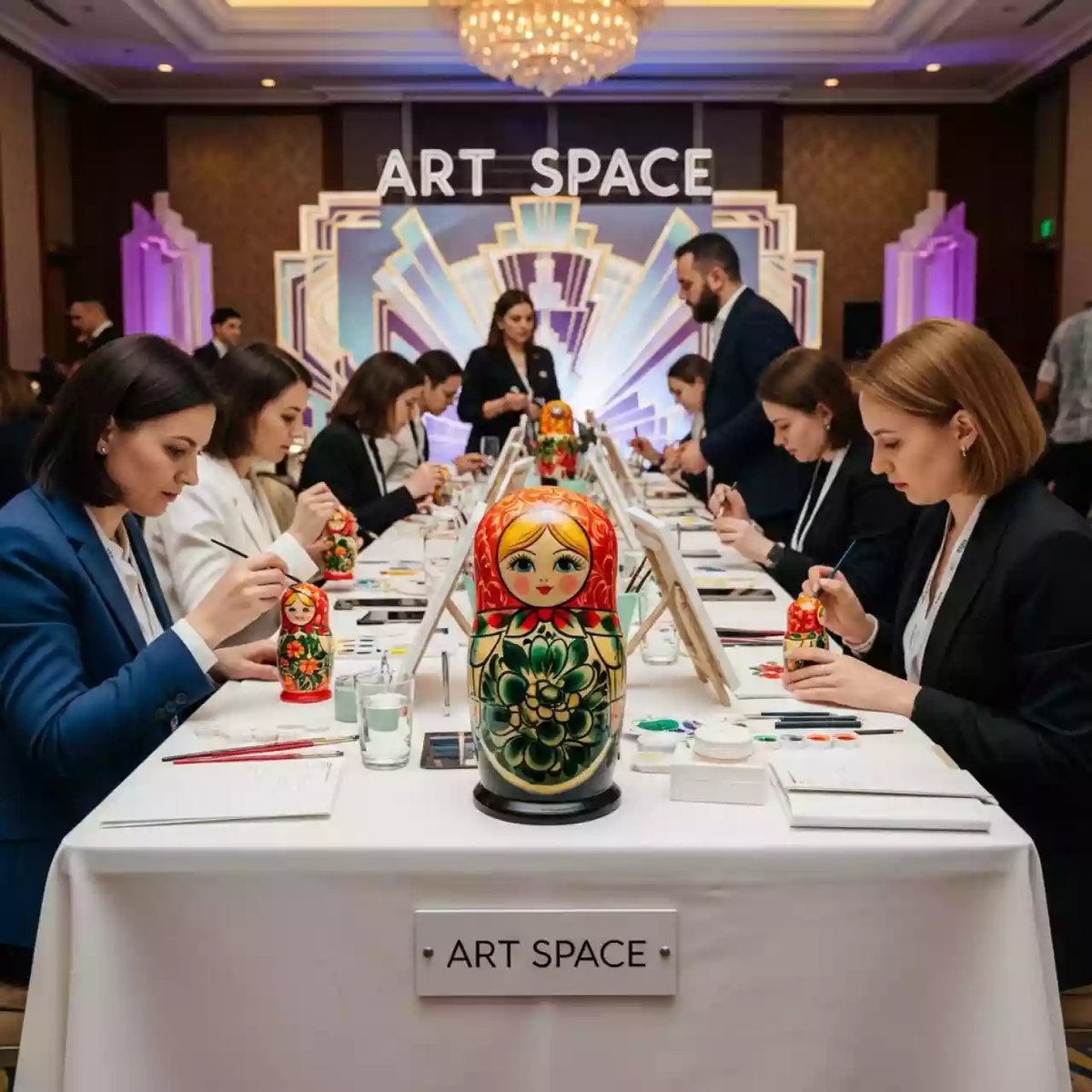 Аренда Мастер класс по росписи матрешек в Mövenpick Hotel