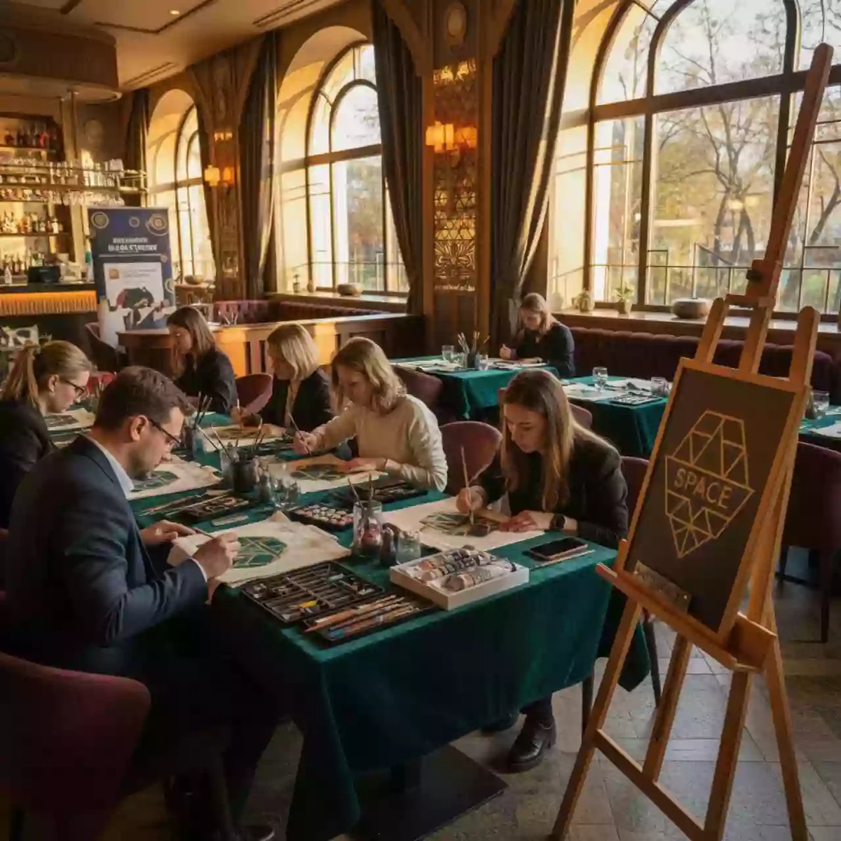 Аренда Мастер класс роспись шопперов в ресторане «Баран-Рапан» — ART SPACE