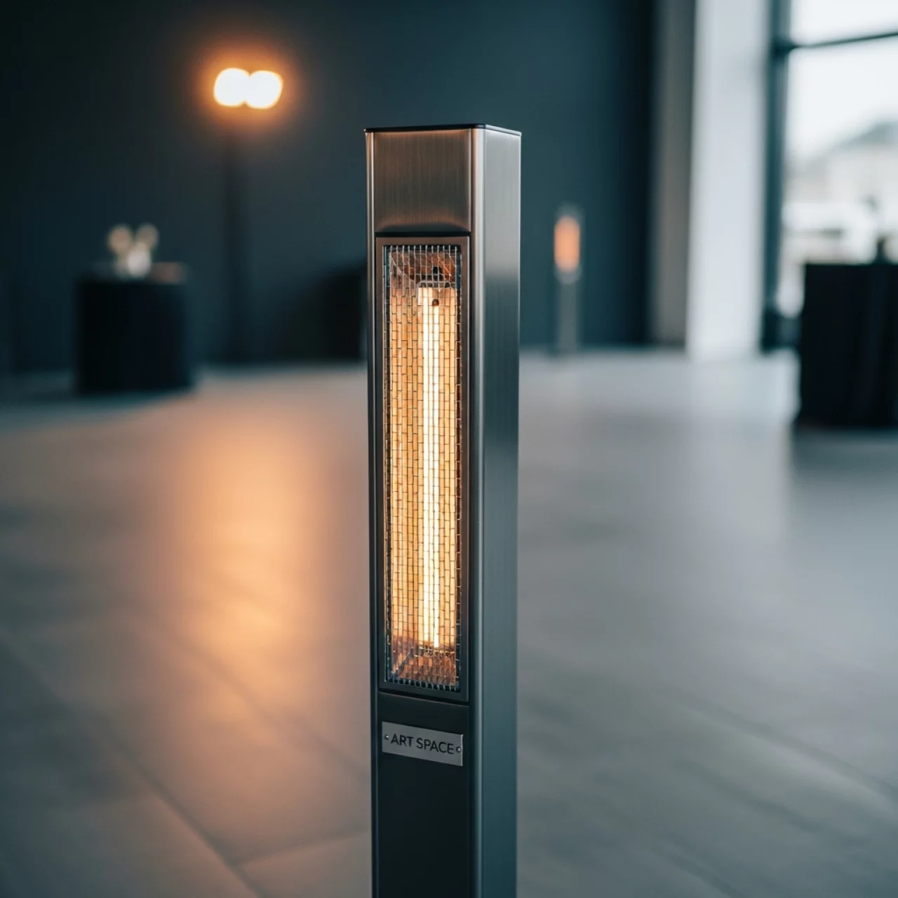 Аренда Обогреватель напольный электрический H?gett Gaea Aluminum на вилле «Анна» — ART SPACE