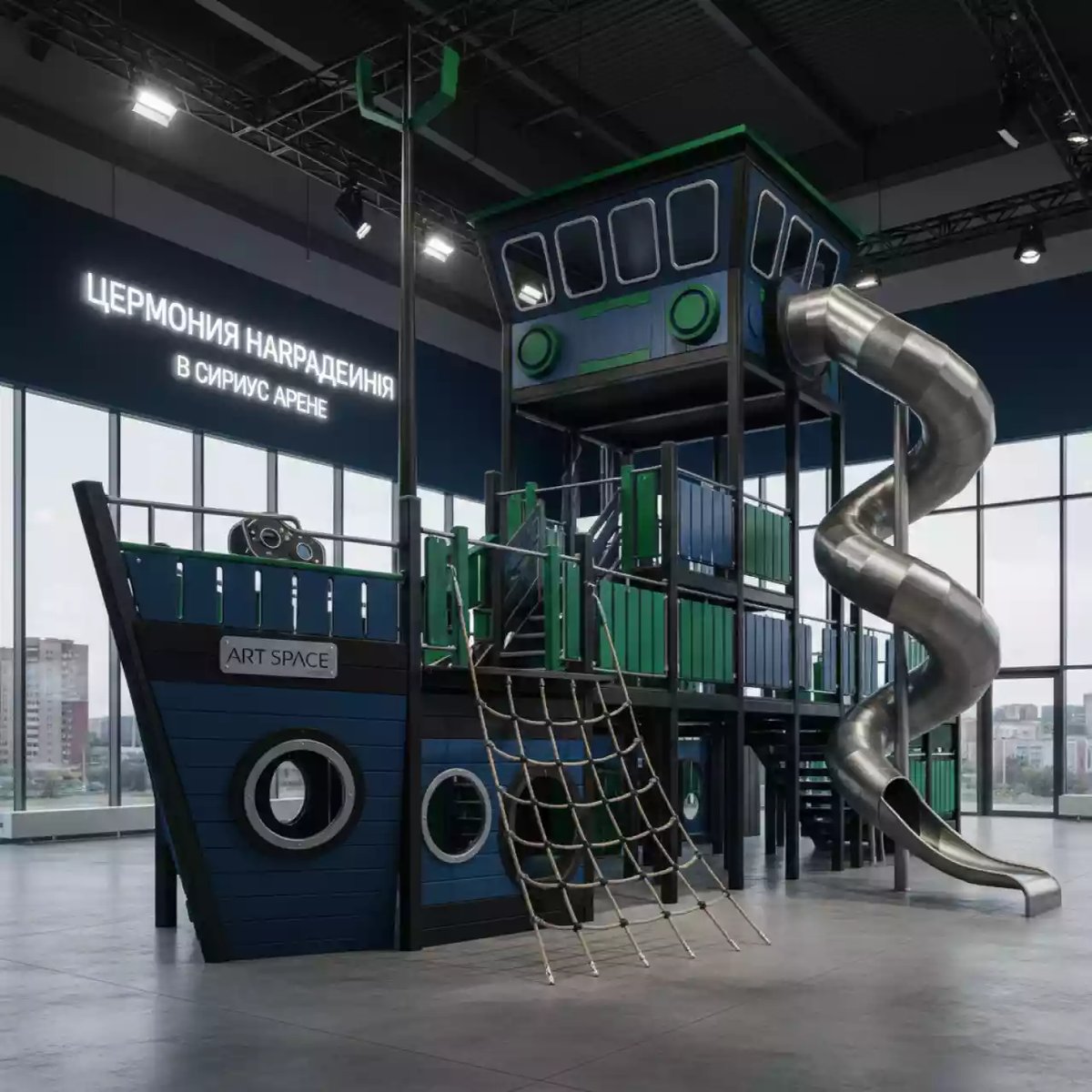Аренда Площадка детская Фрегат в Сириус Арене — ART SPACE