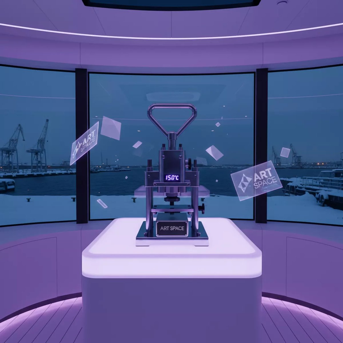 Аренда Пресс для тиснения Vektor WT 3 23 на VIP-яхте (Имеретинский порт) — ART SPACE