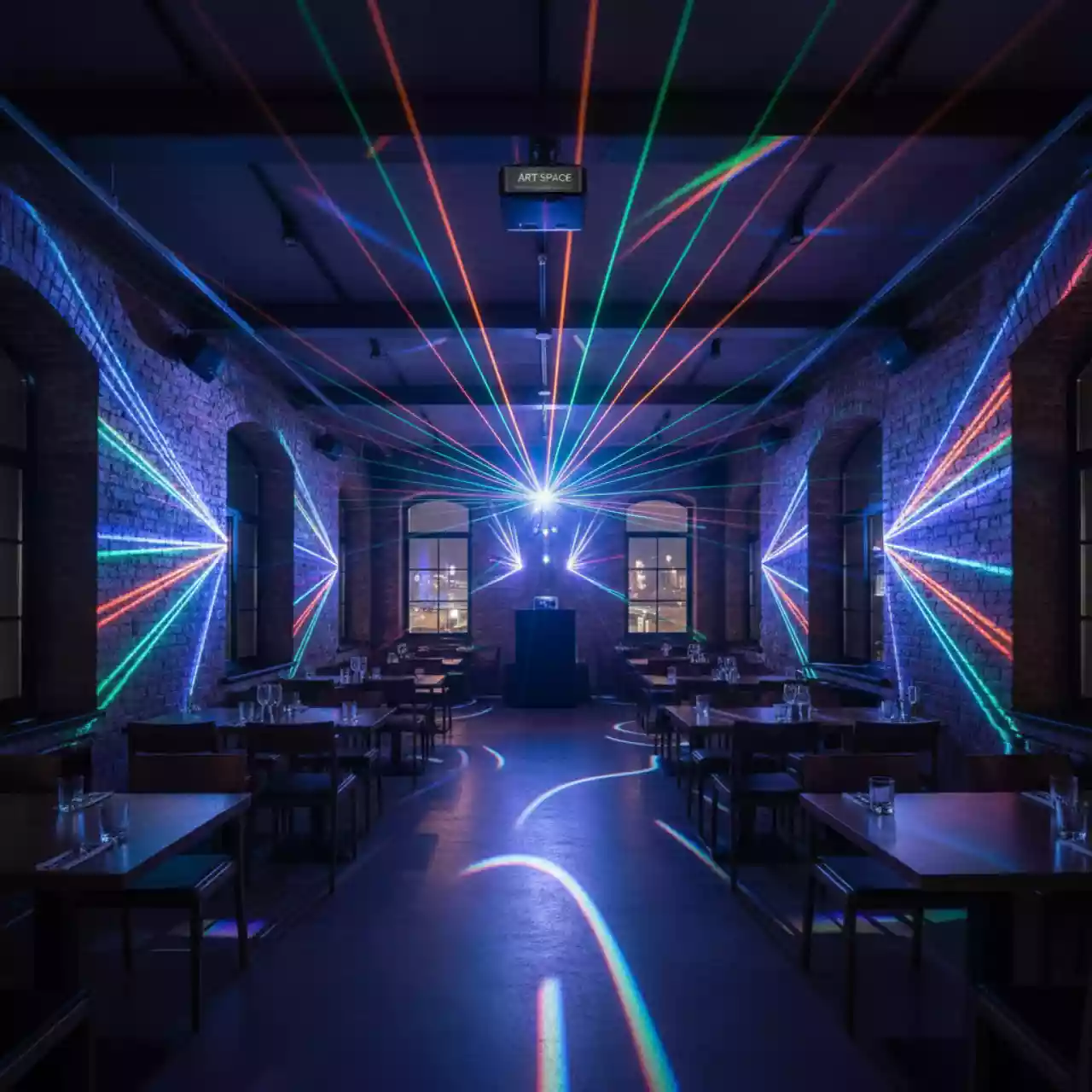 Аренда Проектор лазерный 4 Вт RGB laser light gaga pro в ресторане «Магадан» — ART SPACE