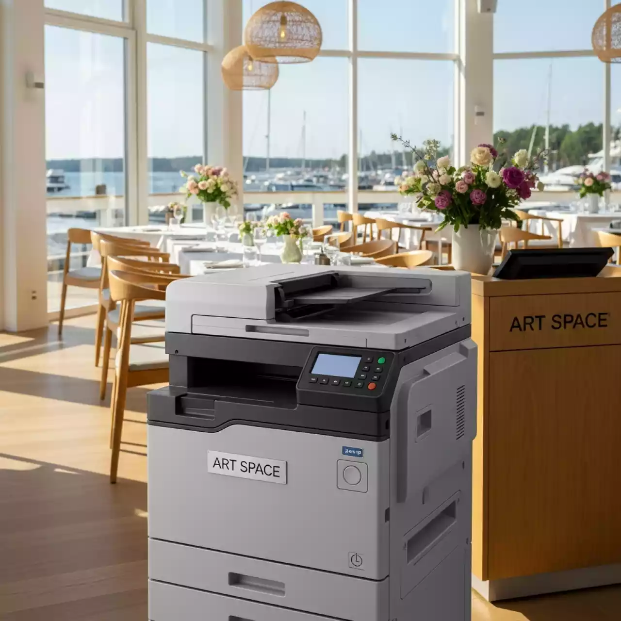 Аренда Ризограф Ricoh Priport DX 2330 в ресторане «Паруса» — ART SPACE