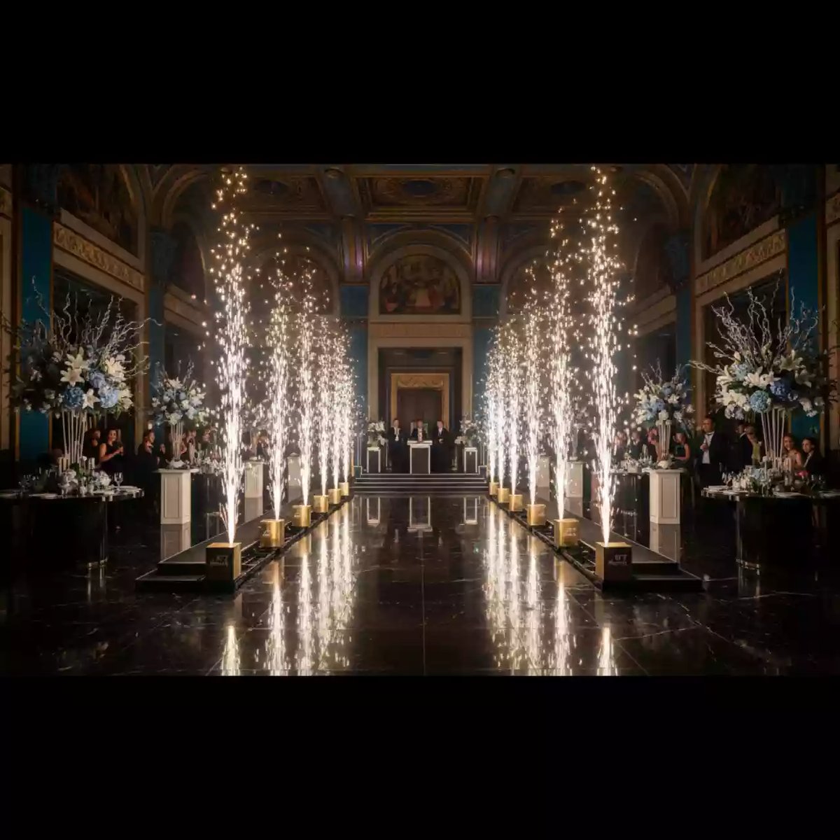 Аренда Салют сценический холодный для зала 12 шт в ОКЦ «Галактика» — ART SPACE