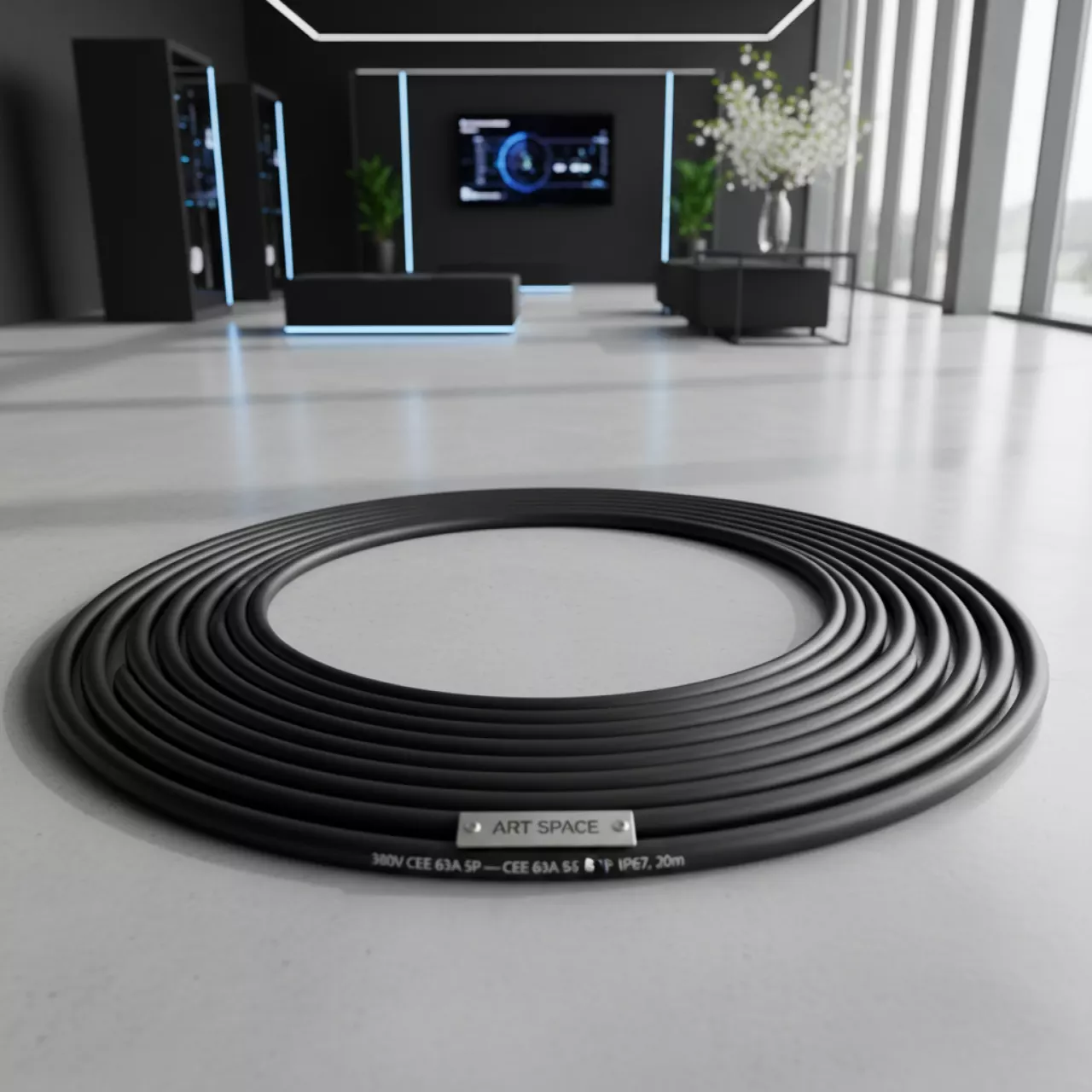 Аренда Силовой кабель 380 В CEE 63 А 5P — CEE 63 А 5P IP67 20 м в Alpha Sirius — ART SPACE