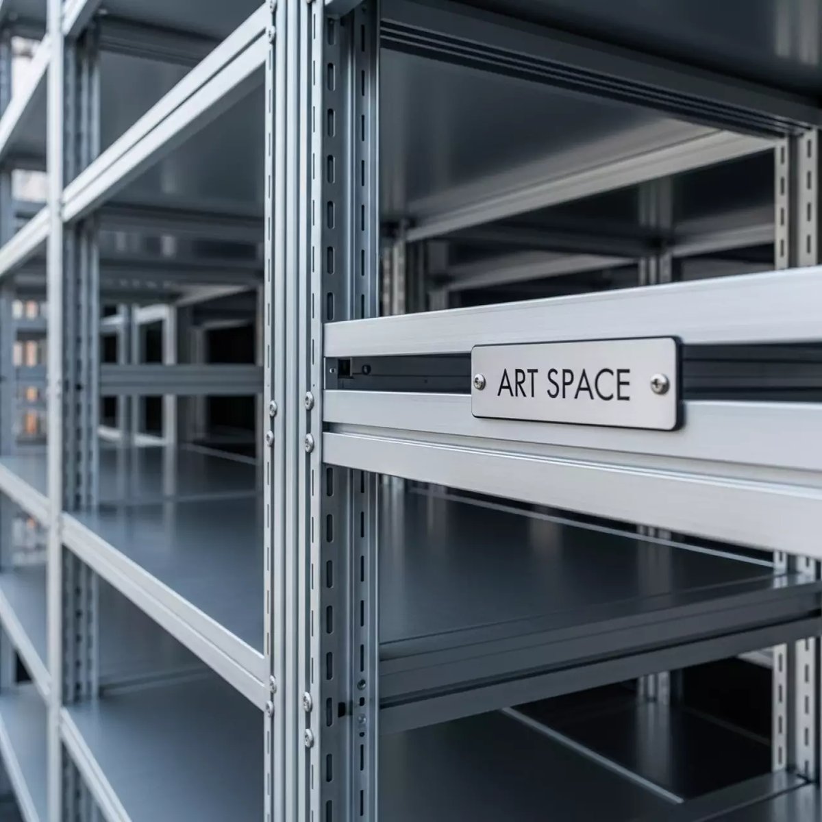 Аренда Стеллажи металлические разборные с полками в Гранд Отель Поляна — ART SPACE