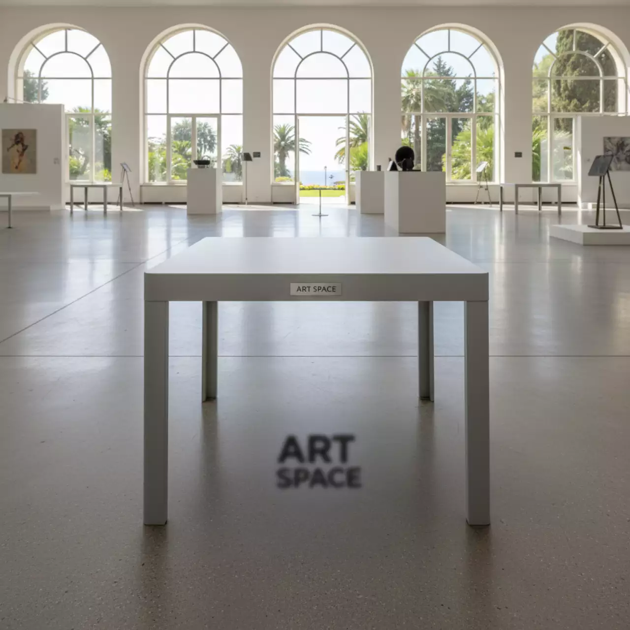 Аренда Стол пластиковый квадратный 800х800 мм в санатории «Сочи» — ART SPACE