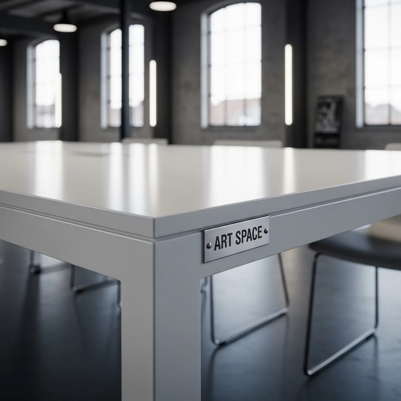 Аренда Стол Uno белый в лофте «Студия 21» — ART SPACE