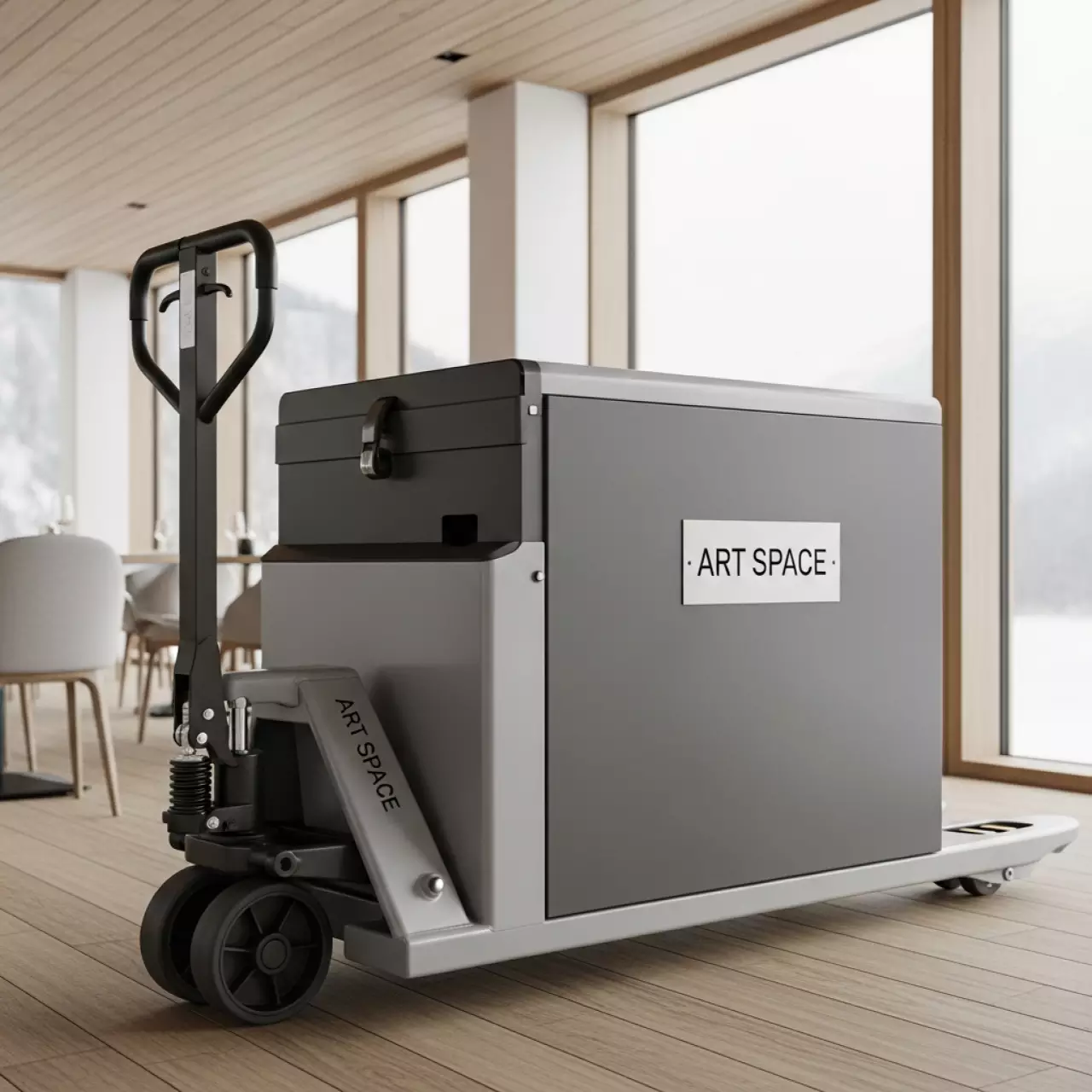 Аренда Тележка гидравлическая рохля Tisel T25 в ресторане «Sanremo» — ART SPACE