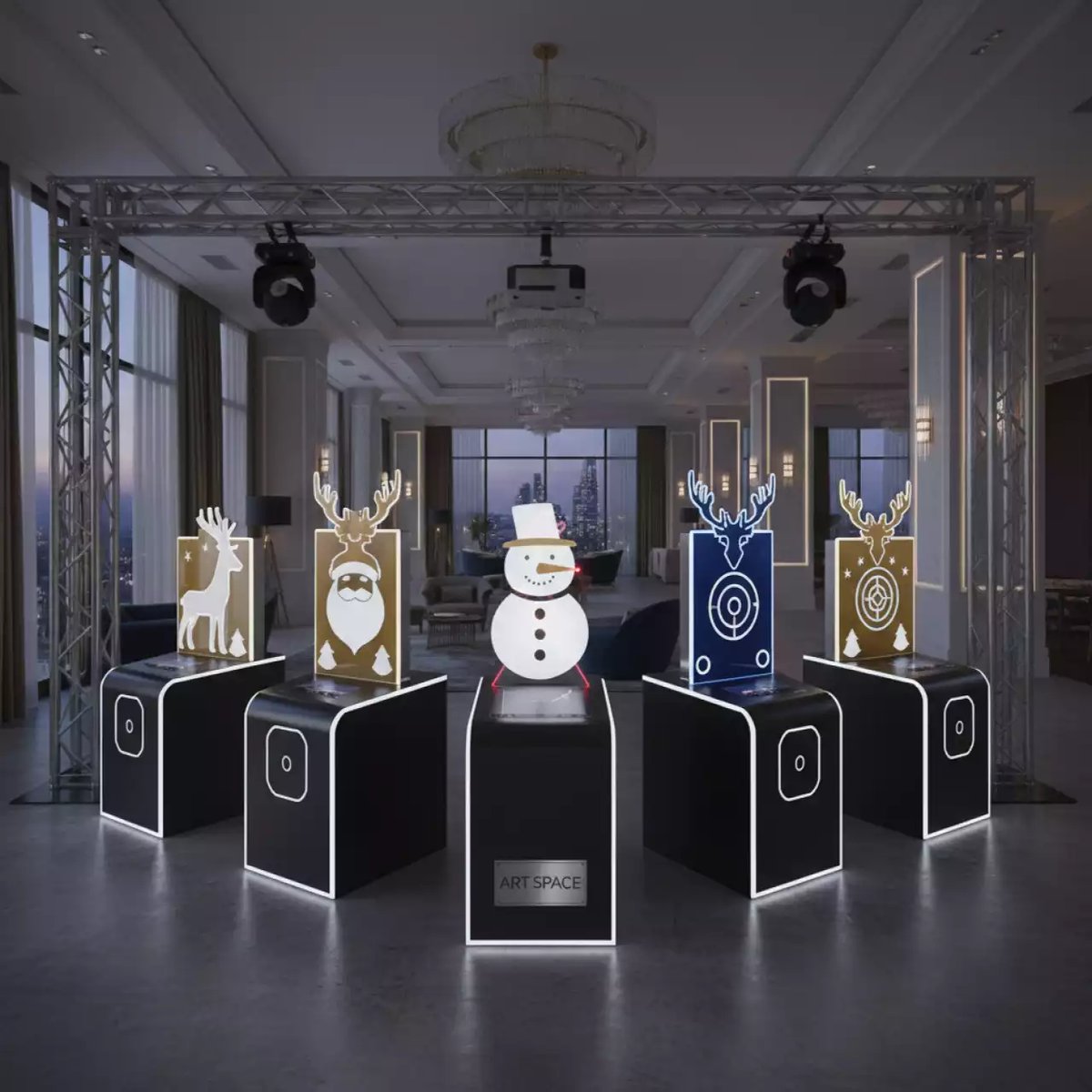 Аренда Тир новогодние герои в Boutique Hotel PORTUM 1905 — ART SPACE