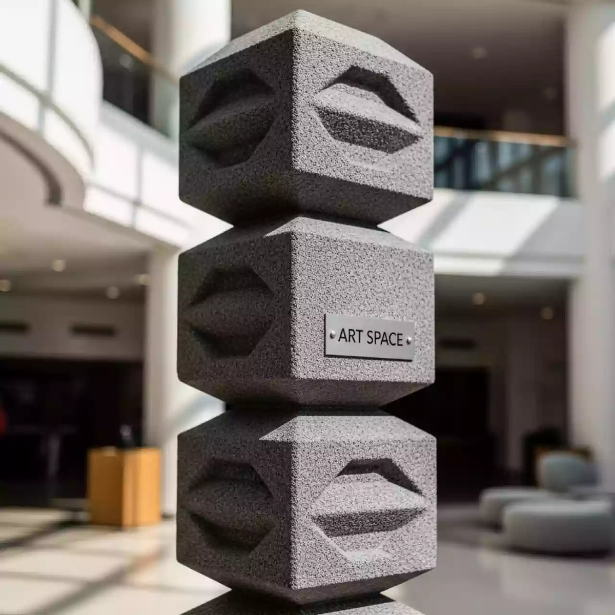 Аренда Тотем из биопластика Threebu Totem 4 Special в Mövenpick Hotel — ART SPACE