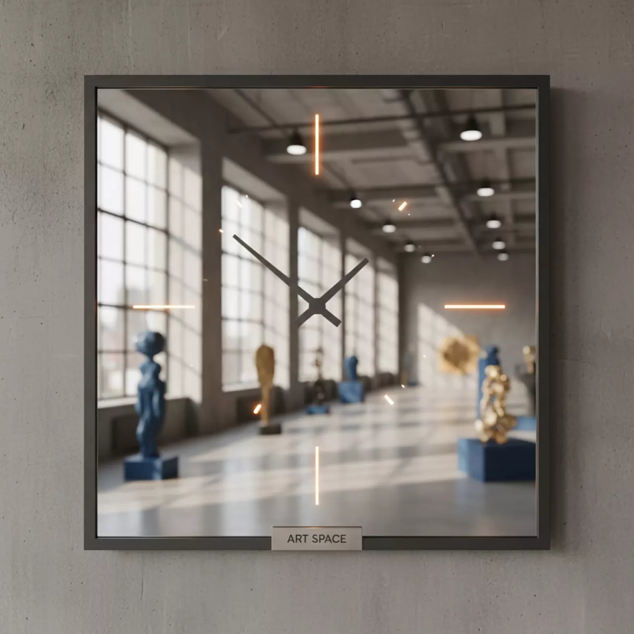 Аренда Зеркало с часами в зале «Чайка» (Морпорт) — ART SPACE