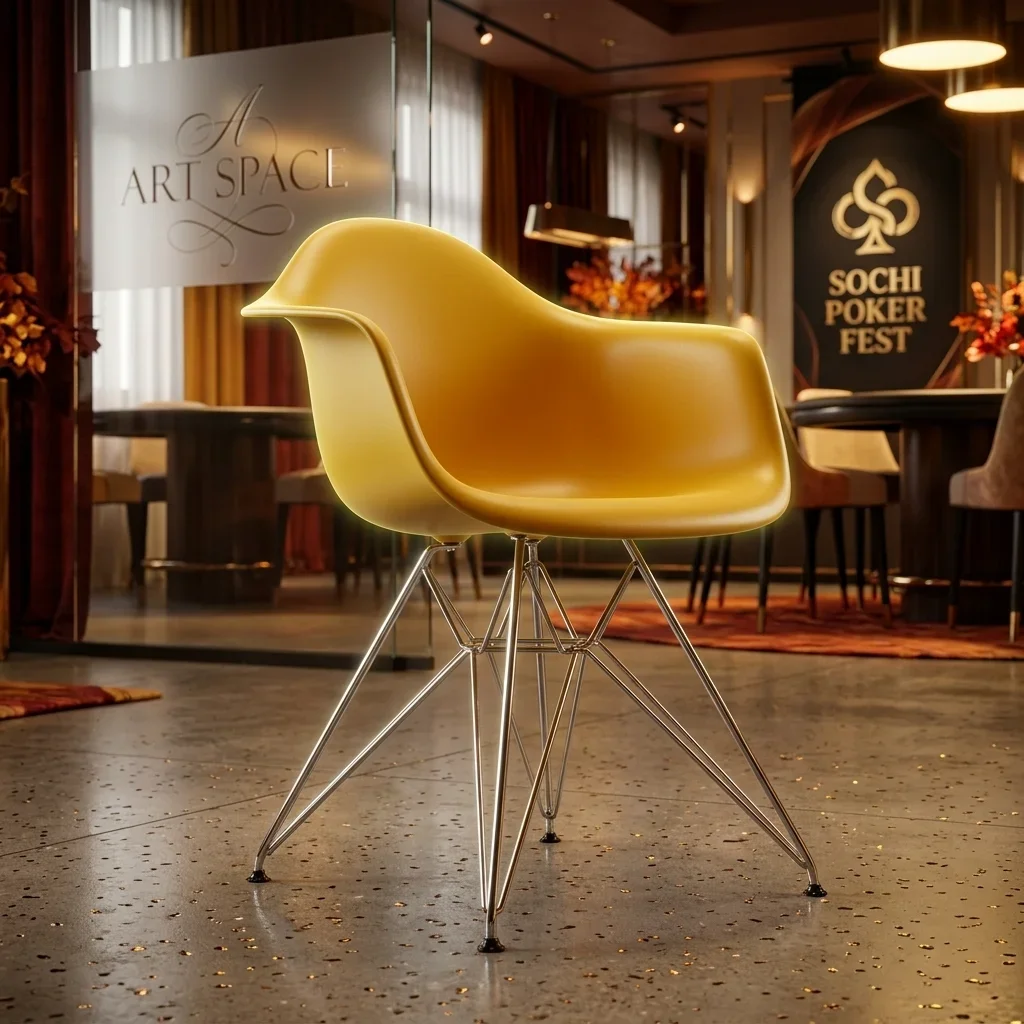 Аренда белого стула Eames DAR