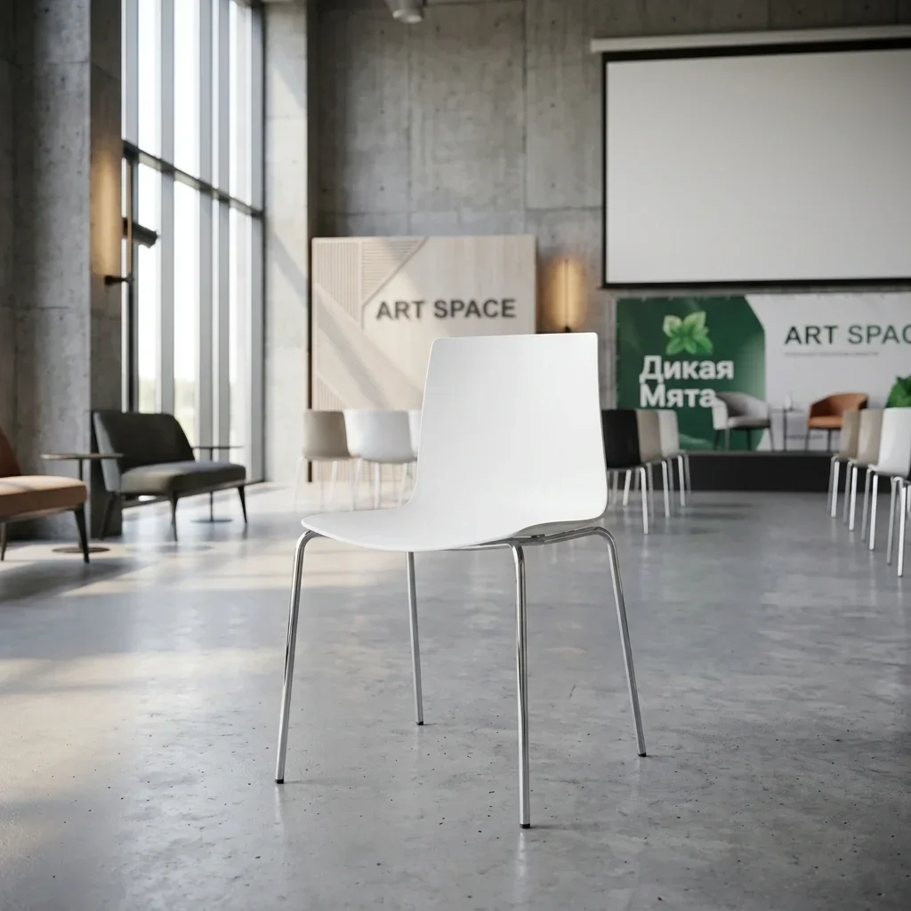 Аренда белого стула— заказать в компании ART SPACE