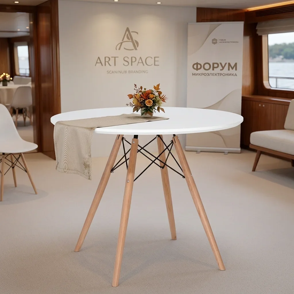 Аренда Белый банкетный стол Eames Style