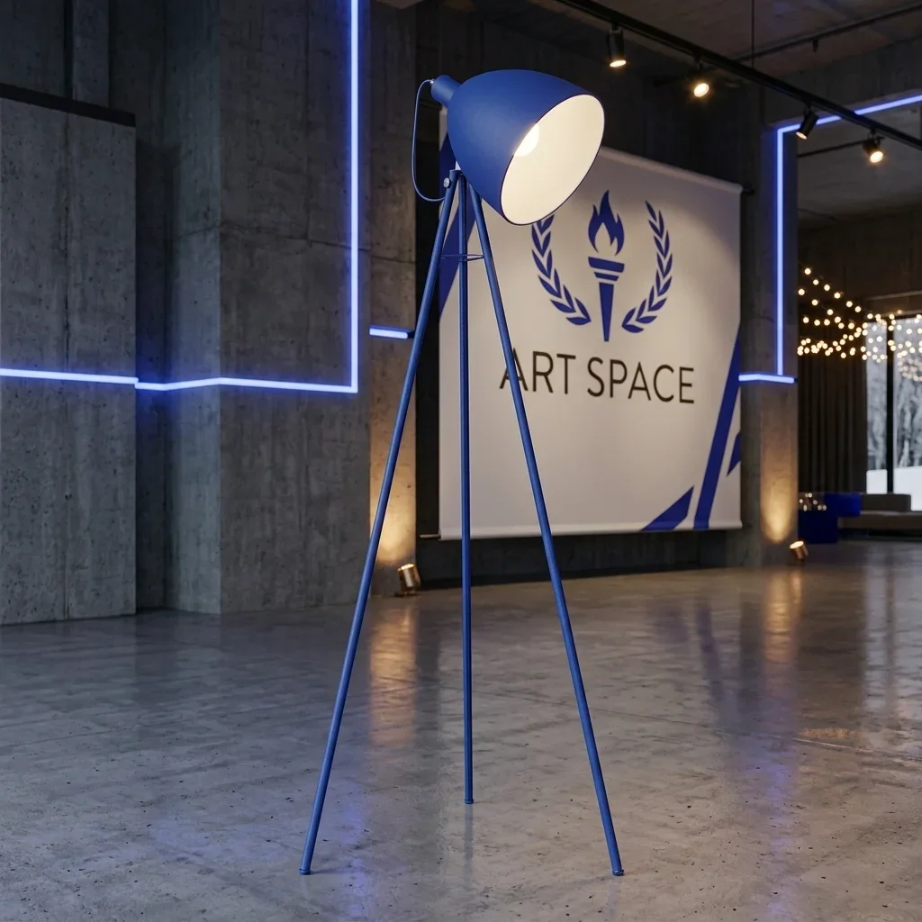 Аренда бежевого торшера— прокат света ART SPACE