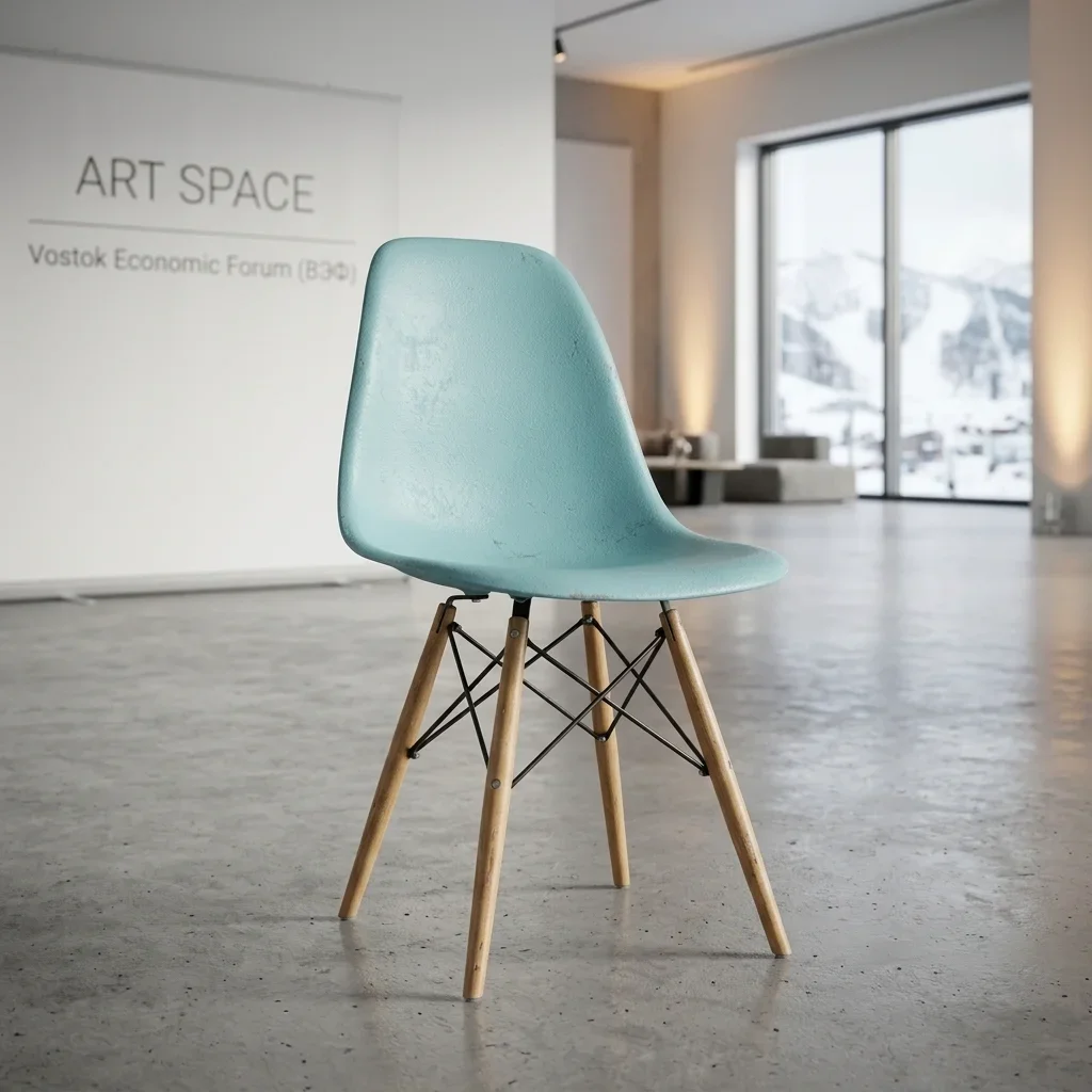 Аренда голубого стула Eames Style